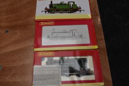 Three Horny 00 gauge 0-6-0 Tank Locomotives, Bodiam R2216, SE&CR Terrier R3467 and GNR 1241, all