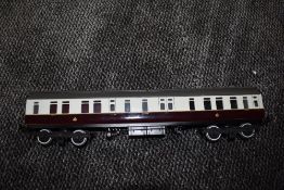 A scratch built 0 gauge L&NWR carriage