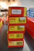 Five Hornby 00 gauge LMS Dining Car and Coaches, R4095, R4230, R4656A, R4657A and R4677C, all boxed