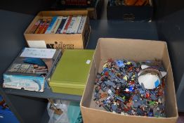 A collection of Britains and similar plastic Wild West and similar figures and horses, modelling