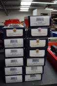 Thirteen Bachmann 00 gauge BR, GWR and LMS Carriages, all in original blue boxes