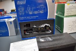 A Dapol O gauge LMS 0-6-0 Fowler 3F Jinty locomotive 7480, cat no 7S-026-007D, boxed