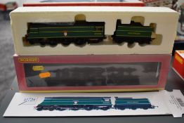 A Hornby 00 gauge West Country Class 4-6-2 Loco & Tender, Blackmoor Vale 21C123, cat no R2219, in