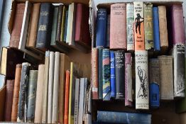 A selection of text and reference books including history, comedy and science.