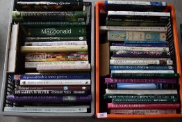 A selection of botanical, cooking and similar books.