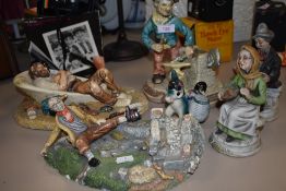 A selection of figures and figurines.