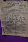 A reproduction poster for The flying Pallas at 36 guns Plymouth