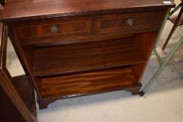 A reproduction Regency style low bookcase