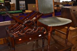 A reproduction mahogany canterbury