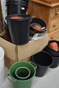 A large selection of plant pots etc
