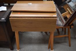 A pair of Ercol style hoop and stick back kitchen chairs and a formica top small kitchen or side