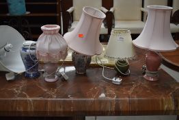 A vintage frameless mirror, approx. 46 x 71cm