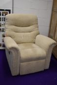 A modern manual recliner chair