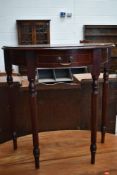 A reproduction Regency side table having frieze drawer, approx. width 75cm