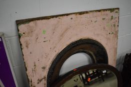 A cast iron fireplace, approx. dimensions 88 x 102cm