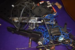 A selection of music stands etc