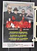 A signed Stranglers poster for the Ruby Tour