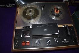 A Sony TC280 reel to reel recorder