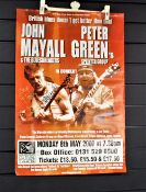 A rare John Mayall / Peter Green signed poster - nice item and rare