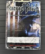 A Sacred Reich signed poster for 2012 anniversary tour - fully signed - rock / metal interest