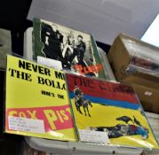 A lot of Clash and Sex Pistols albums - Pistols is the 1987 mispress -Clash debut uk first and