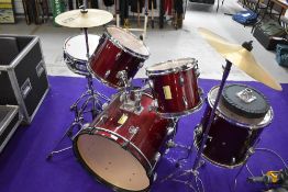 A Beverley 7 piece drum kit