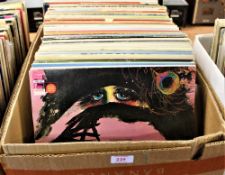 A lot box of 100 stage show , soundtrack and musical related albums - all very well cared for - good