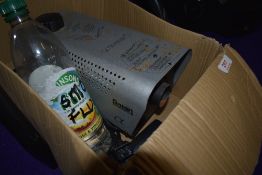 A vintage smoke machine, and fluid