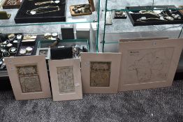 A small selection of Westmorland maps, in card mounts. (4)