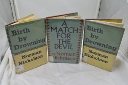 Norman Nicholson. A selection, includes; A Match for the Devil. London: Faber and Faber ltd. 1955.