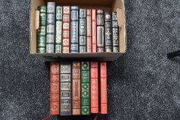 The Easton Press/Franklin Library. A carton. Collector's Editions bound in genuine leather. Some