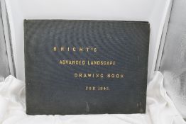 Art. Bright's Advanced Landscape Drawing Book for 1845. No title page or publishing information. A