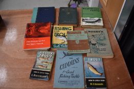 Twelve Sporting /fishing related books and catalogues, including Hardy's Anglers Guide 64th Edition