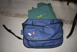 A quilted fishing suit and fishing bib