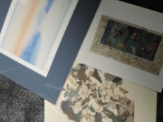 A watercolour, Indian Mughal pictorial narrative, 28 x 15cm, and a Ltd Ed print after Anna, Storm