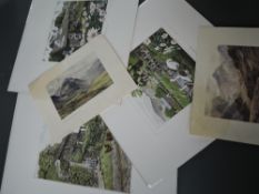 Three Ltd Ed prints after Rob Roberts, Troutbeck Bridleway, numbered 51/300, signed, 25 x 28cm,