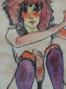 Three watercolours, Brian Davis, nude studies, signed, two dated 1965, 38 x 30cm, 45 x 28cm, and