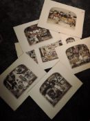 Five Ltd Ed prints, after Graham Clarke, Old Vic, Young Oskins, and Alfred King, all numbered 376/