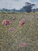 A Ltd Ed print, after Graham, Wild Poppies, numbered 88/200, indistinctly signed, framed and glazed,