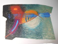 A print, artist proof, after Russell Baker, Icona I, signed, 63 x 50cm