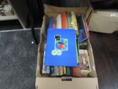 A box of vintage volumes including Childrens, three volumes Familiar Trees, GS Boulger