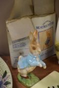 A 1992 John Beswick centenary Peter Rabbit figure, approx 7 inch high,very good condition himself