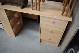 A laminate desk/dressing table, width approx. 120cm
