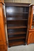 A modern oak, priory style, bookshelf