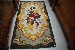 A vintage wool rug