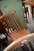 A pair of traditional Ercol style kitchen chairs