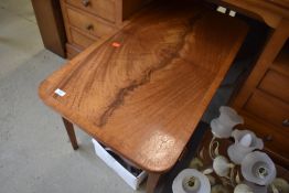 A reproduction flame mahogany coffee table, approx. 92 x 51 cm