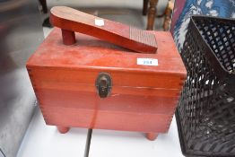 A vintage shoe shine kit
