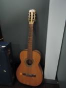 A vintage 'Tereda' Spanish style acoustic guitar.