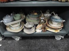 A selection of ceramics including German beer stein, Woods are and similar